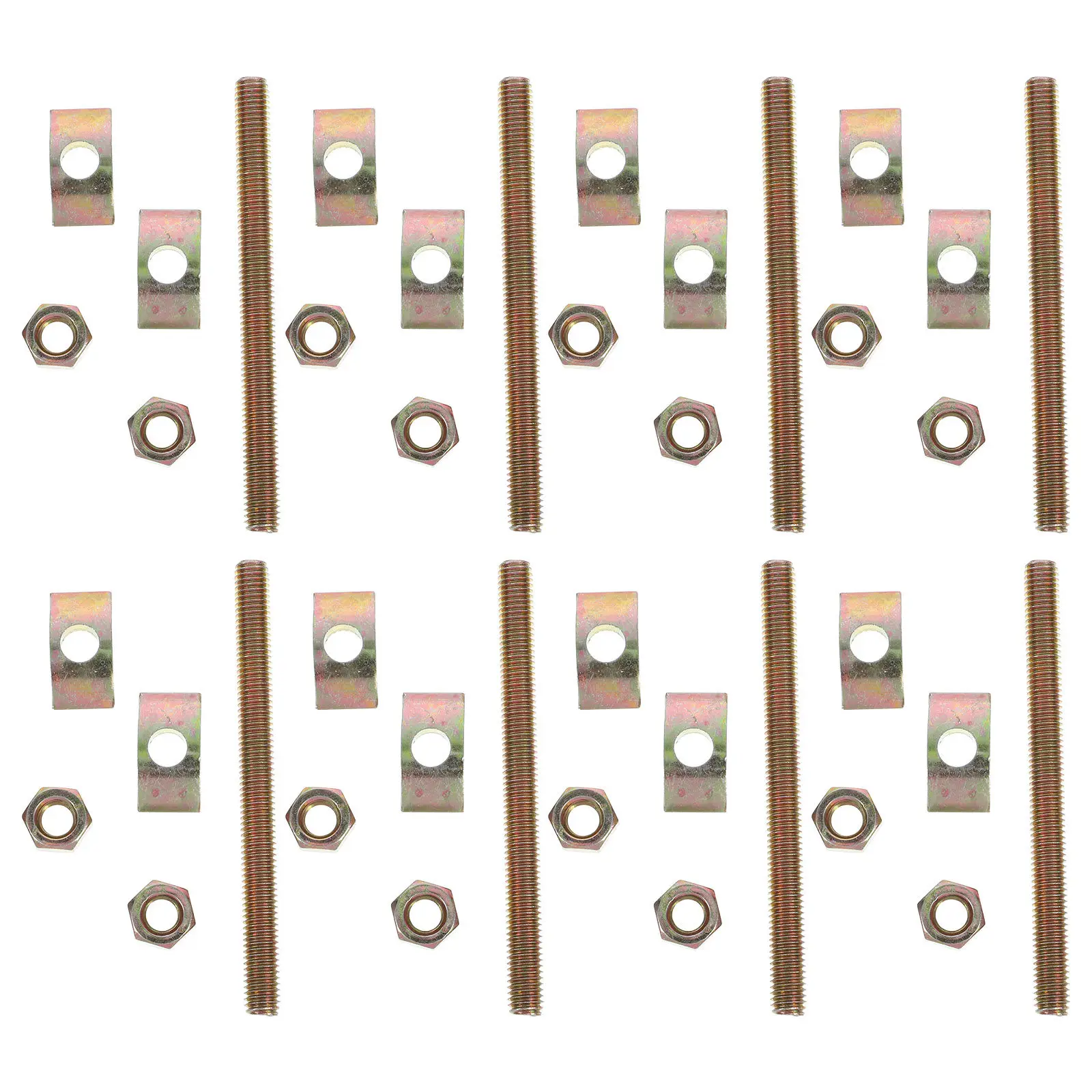 10Pcs Countertop Connector Bolts Iron Robust Furniture Fastening Hardware for Table Top Assembly Bed Frame Join Kit Joint