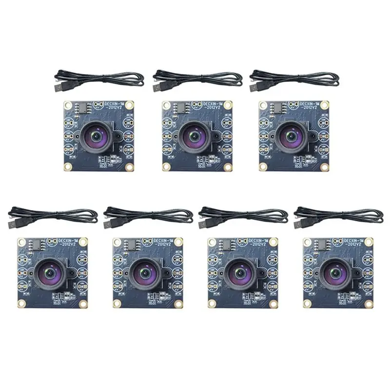 

[AAAE 2026] 7PCS 100 Degree Camera Module 1MP OV9732 1280X720 USB Free Driver Manual Focus With0.6 Meter Cable Forwinxp/7/8/10