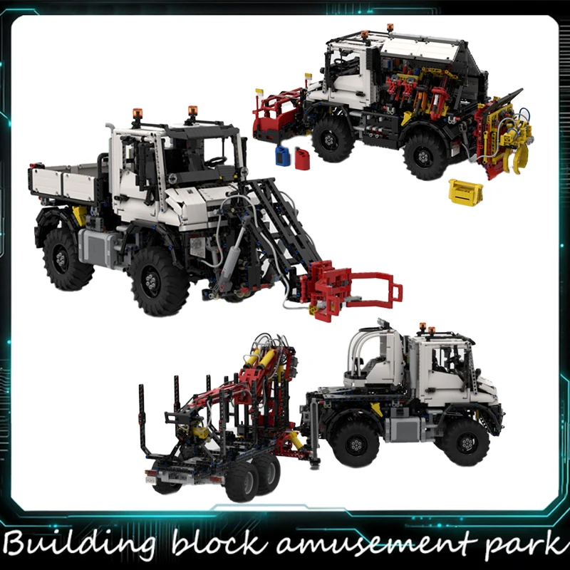 

New MOC City Engineering Series Complete Logging Tractor Sets Model Technology Building Blocks Creative Children Toys Gifts