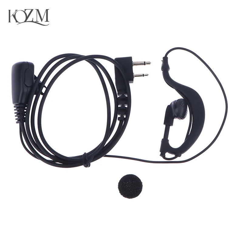 Auriculares tipo D con gancho para la oreja, walkie-talkie, para ICOM IC-91A/91AD/92AD/P7A/Q7A/V8