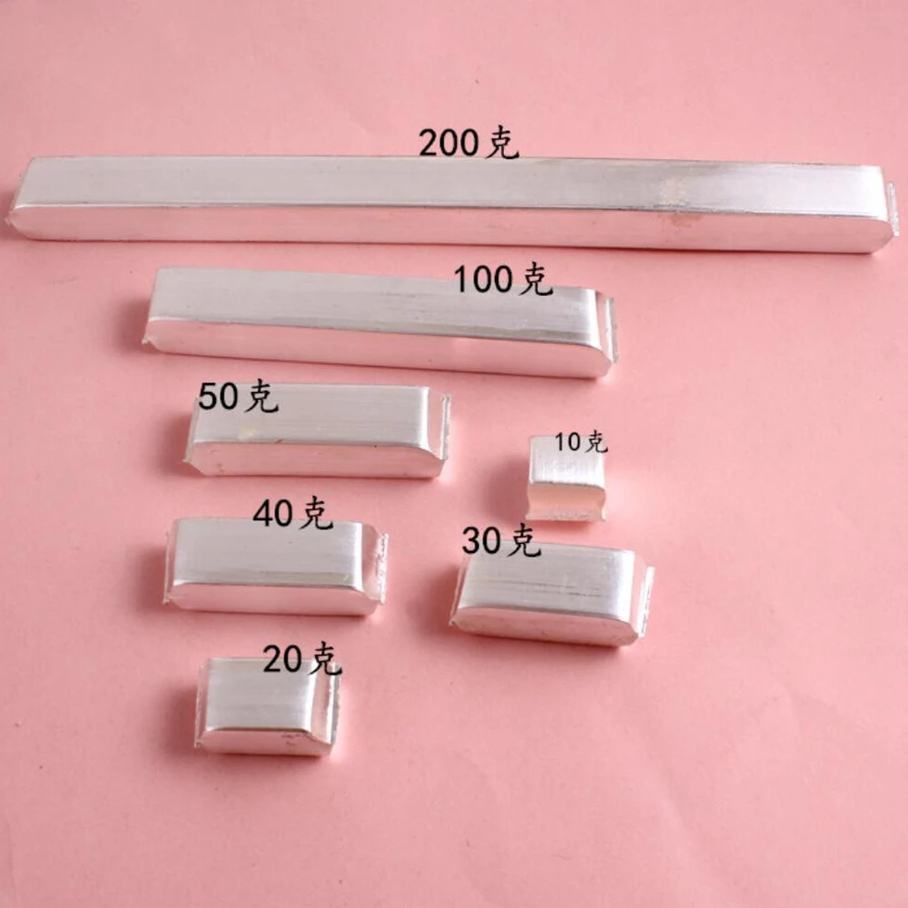 

1pcs 10g 20g 30g 50g 9999 high purity Pure Silver Bars Silver Ingot with Stamp Ag Sterling Silver Bullion