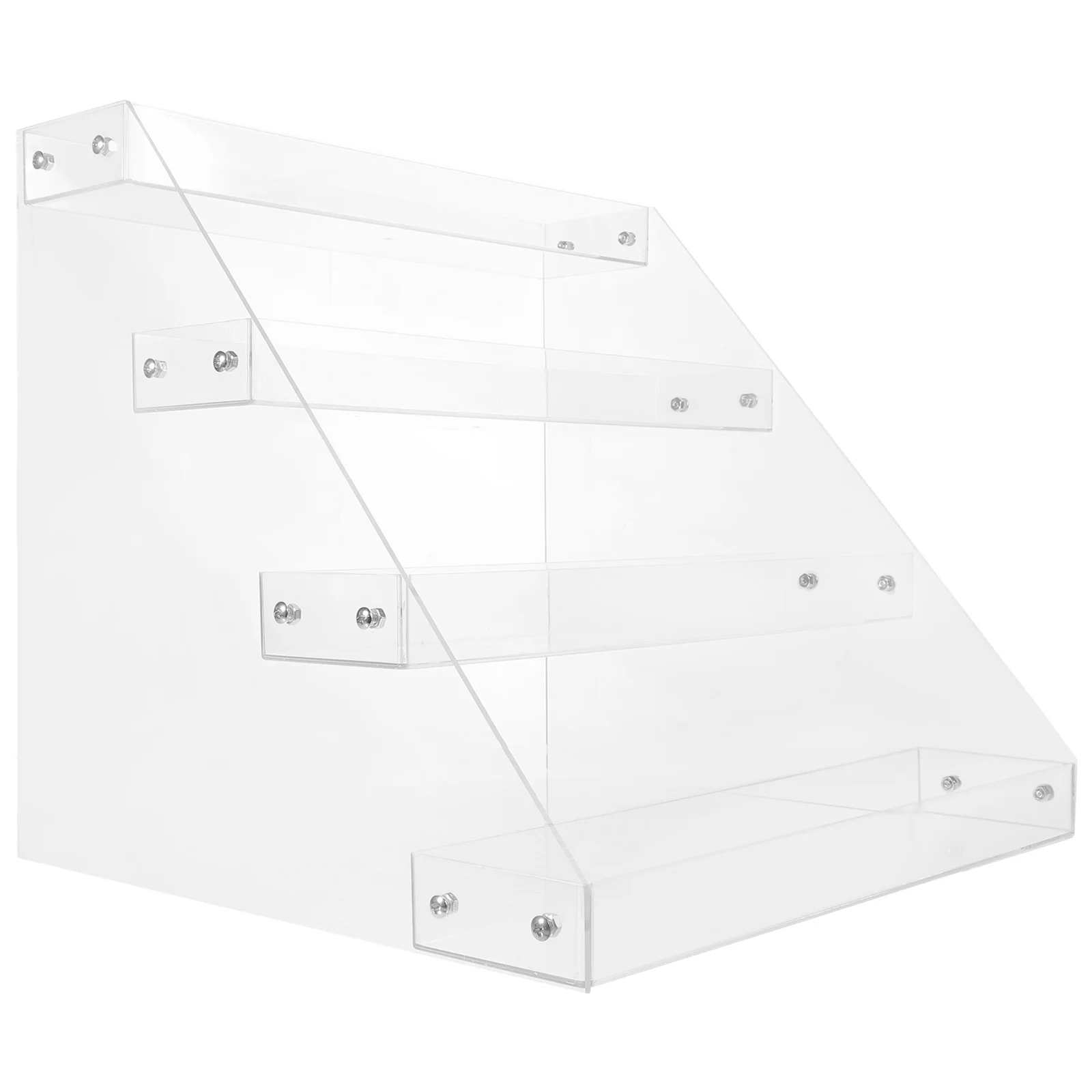 

Acrylic Display Riser Shelf for Beverage and Snack Storage Multi-Tier Transparent Organizer Stand for Supermarket Home