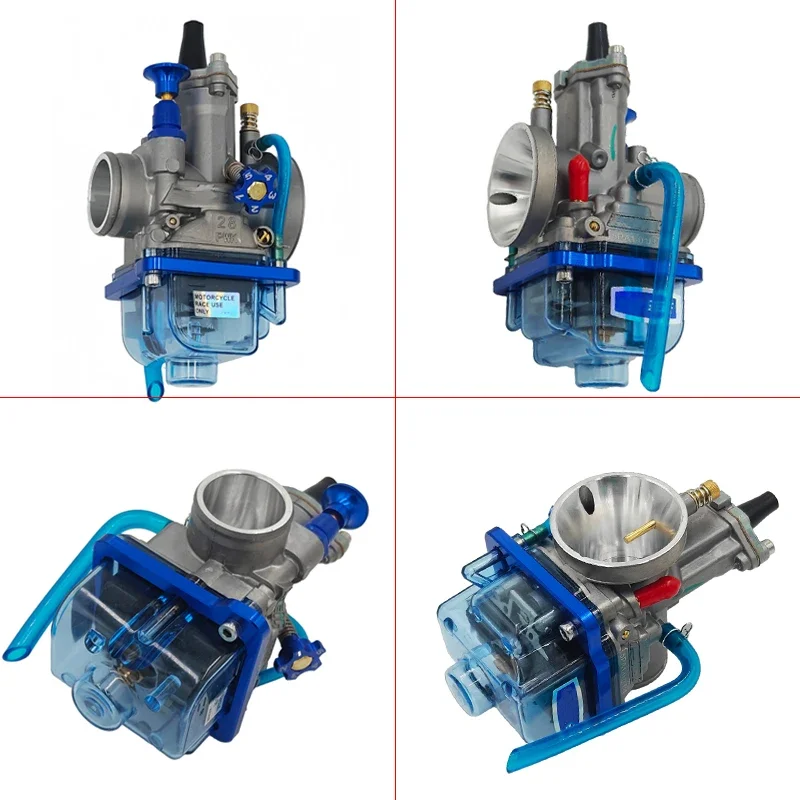 Pwk28 com tampa azul carburador 28mm pwk para kawasaki kx65 kx85 kx100 kx125 kx 100 85 65 125 ktm 65 sx 85 sx carburador kx 65