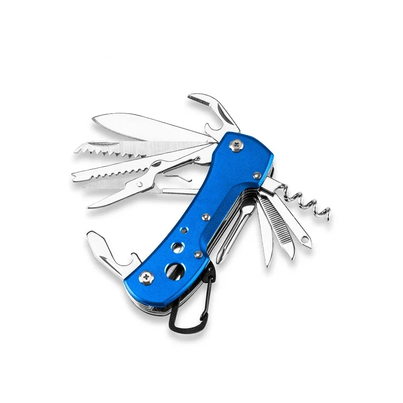 

2024 New Combination Multifunctional Scissorsy Knife Outdoor Camping Gadget Folding Scissors Key Chain Fruit Knife