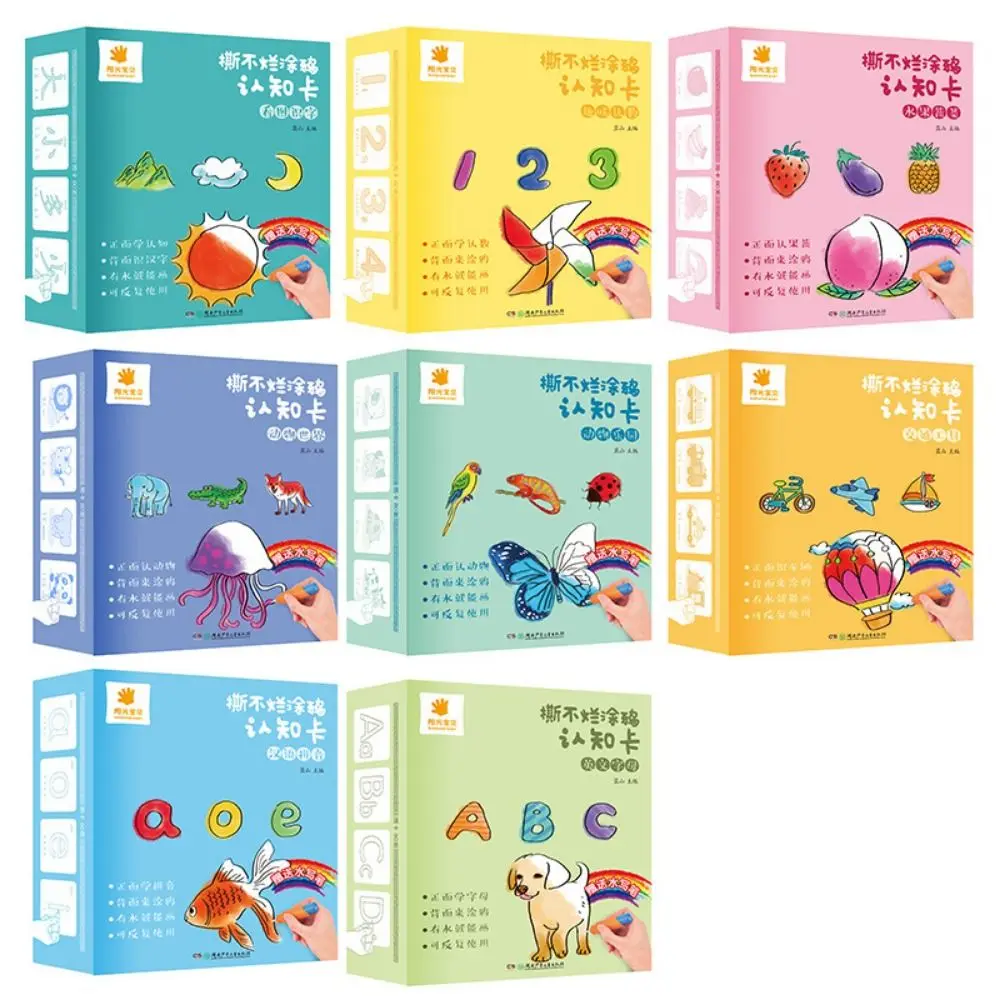 Formation à la pensée logique Graffiti carte cognitive contraste élevé couleur apprentissage bébé Vision Tigrou cartes Cognition étanche