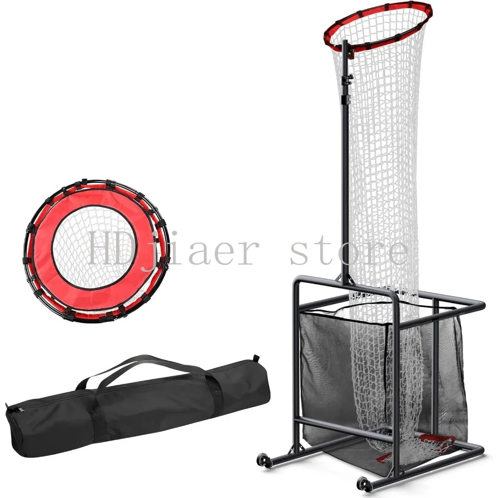 

Portable and movable volleyball practice net, adjustable training net, two pass net with collection net pocket