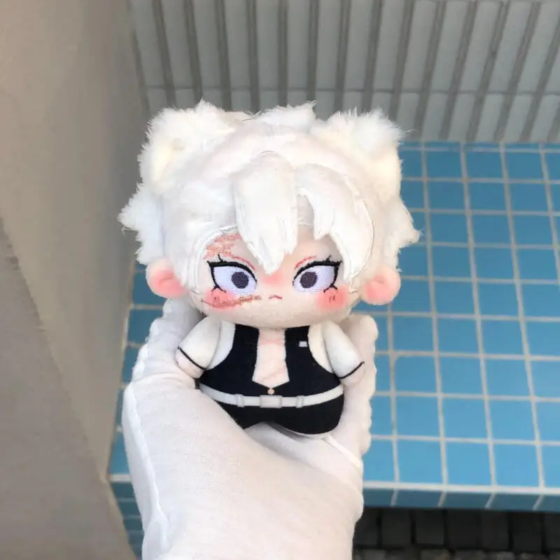 Japanese Anime Demon Slayer Removable Ears Palm Cartoon Soft Plush Filling Doll Backpack Hanging Ornaments Friends Birthday Gift view 5