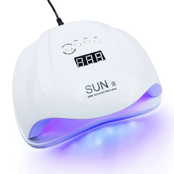 Sun X 54 W Nail Gel Dryer Machine Uv Led Lamp For Nail Dryer Professional White Light Polish Machine Fast Dryer Nail Art Tools