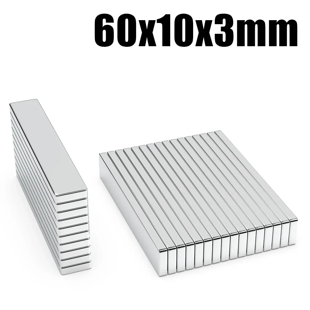 60x10x3mm iman Refrigerator Magnets DIY Office Whiteboard Workshop