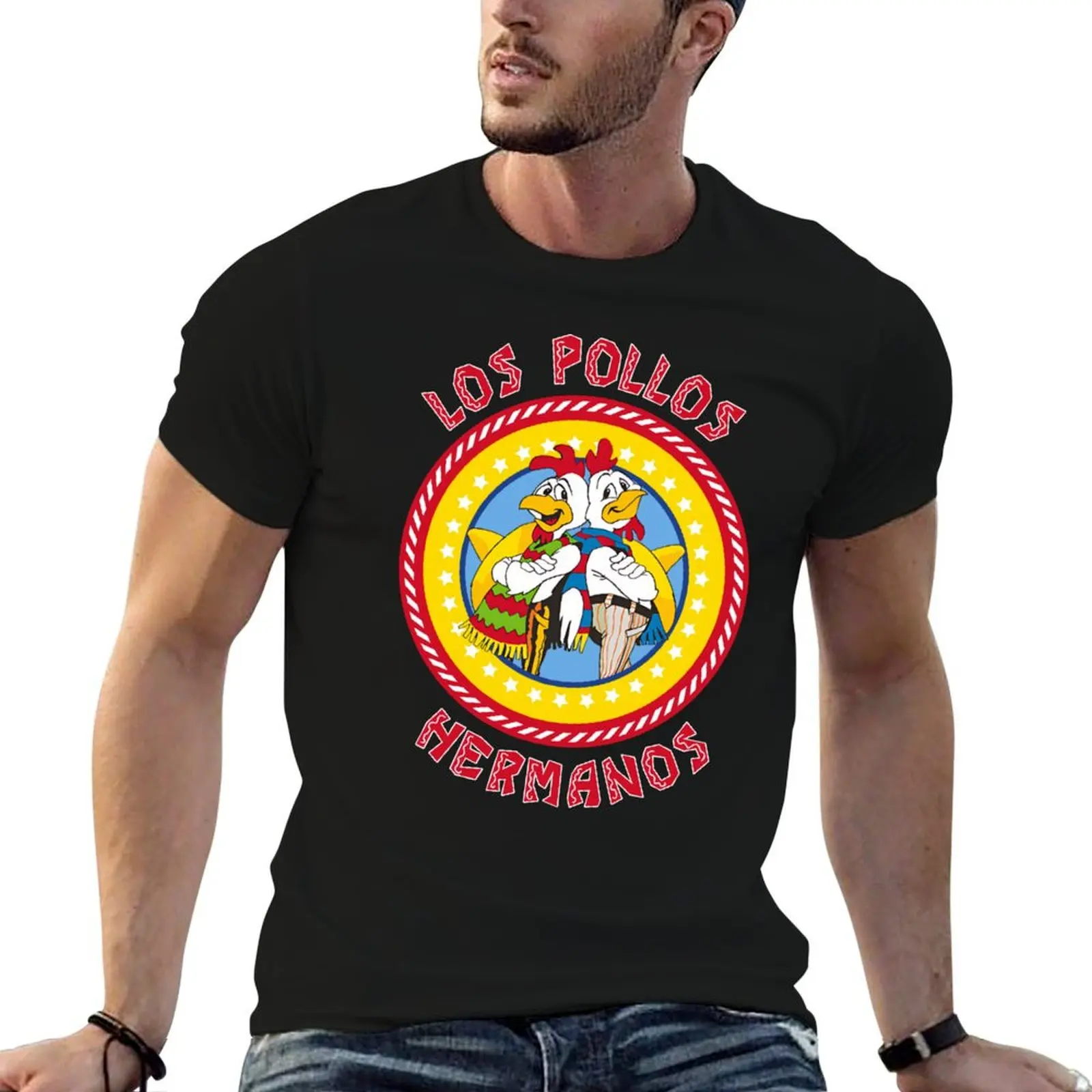 Los Pollos Hermanos Retro T-Shirt Stretch Fabric Comfort T-Shirt