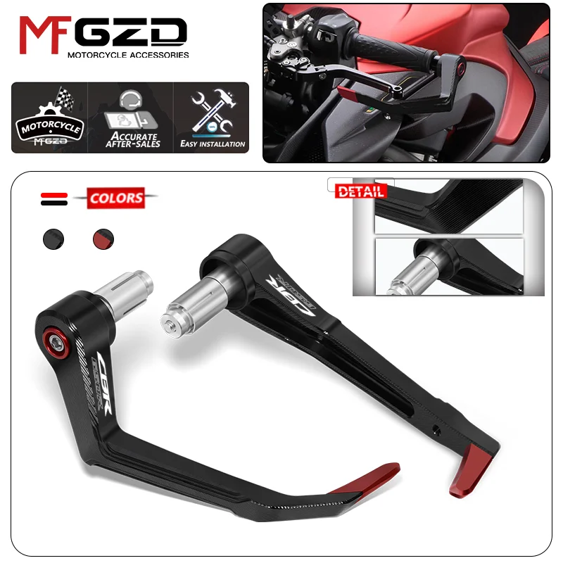 

cb650r cb650f cbr650f cbr650r Universal Motorcycle CNC Lever Hand Guard For CB650R CB650F CBR650R CBR650F Brake Clutch Handguard