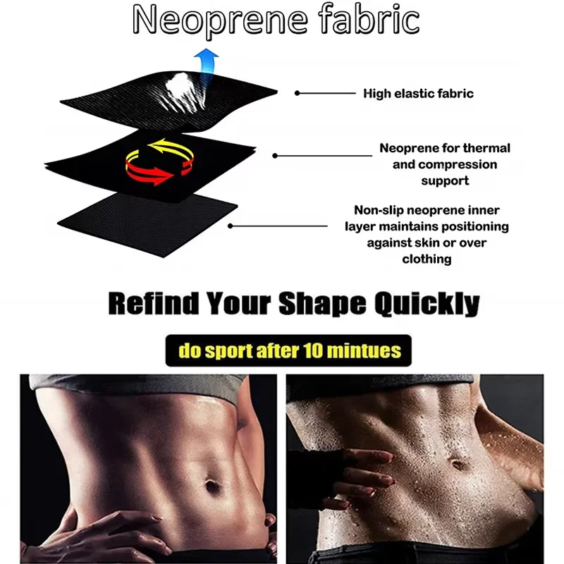 Women Exercise Sets Leggings Long Sleeves Sauna Effect Suits Compression Tops  Coat Weight  Loss Pants Fitness Workout Sets image 3