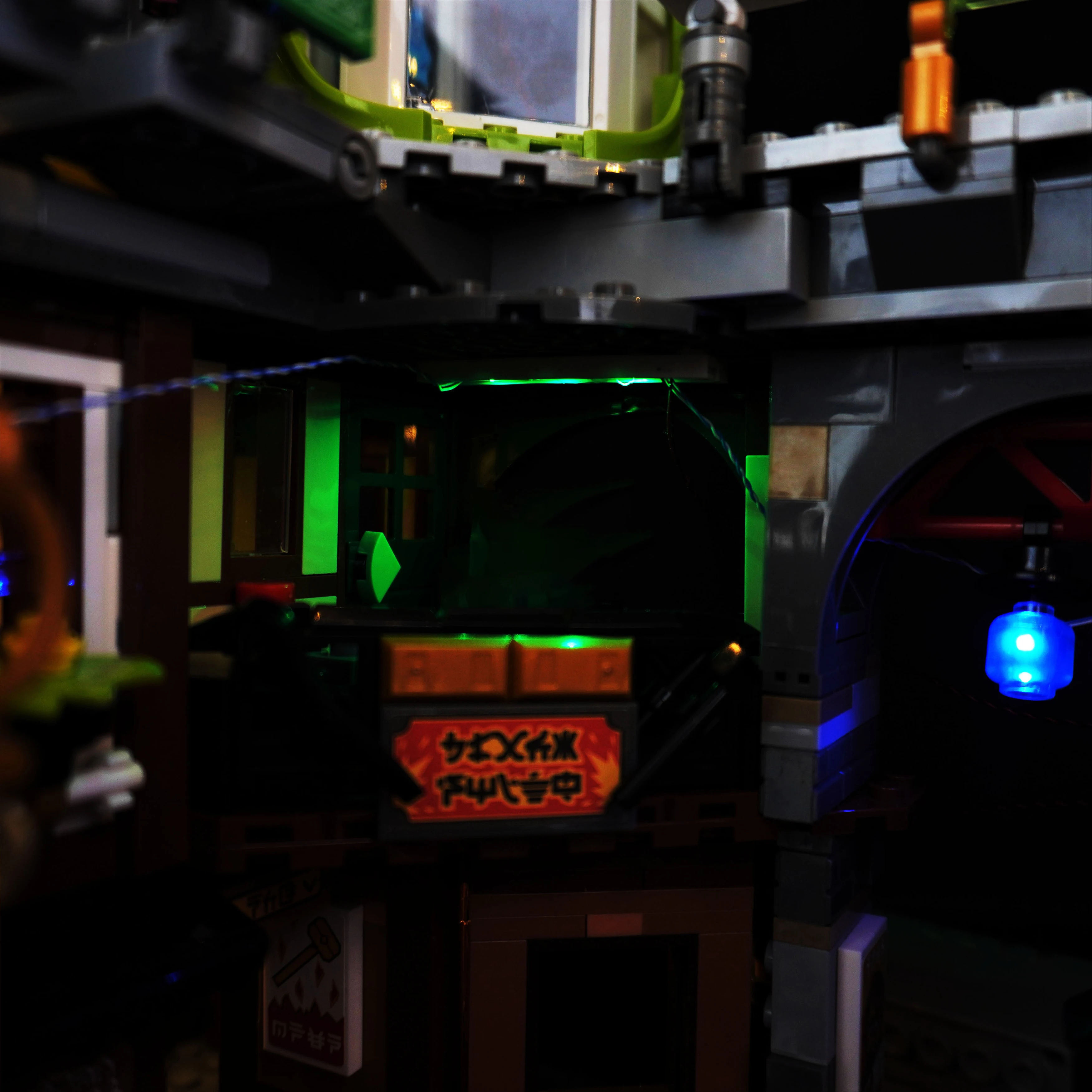 مجموعة إضاءة LED متوافقة مع 71799 مكعبات بناء شارع السوق الحضرية مجموعة إضاءة زخرفية للعرض (الأضواء فقط) #5