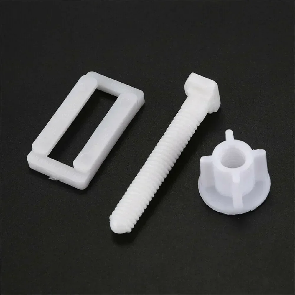Boulons de Charnière de Siège de Toilette en Plastique, Kit de Fixation de Vis, Couvercle de Toilette, Réparation, Accessoires Chauds, 1 Ensemble