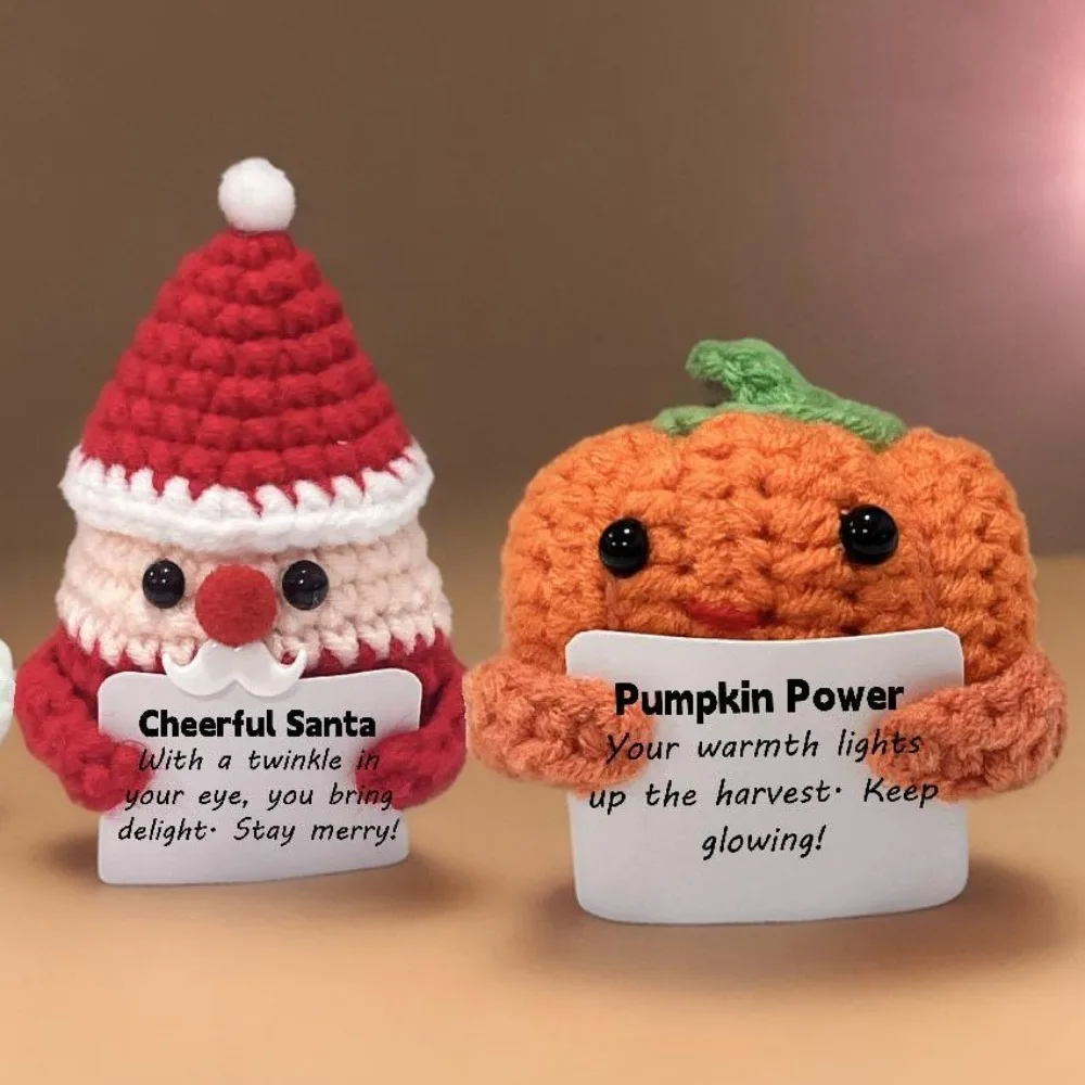 هالوين شبح عيد الميلاد المنسوجة يدويا الطاقة الإيجابية سانتا كلوز الحلي اليدوية دعم ديكور المنزل العاطفي هدية عيد الميلاد