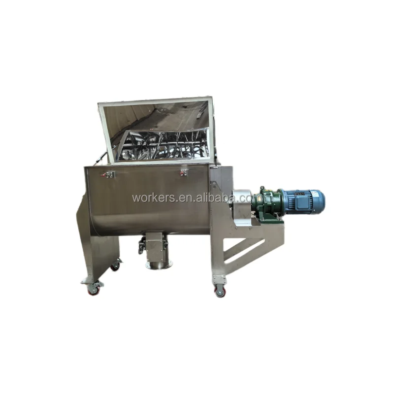 Horizontal Vitamin Whey Protein Powder Ribbon Mixer Protein Coffee Flour Mixing Blending Spices Seasonings Blender