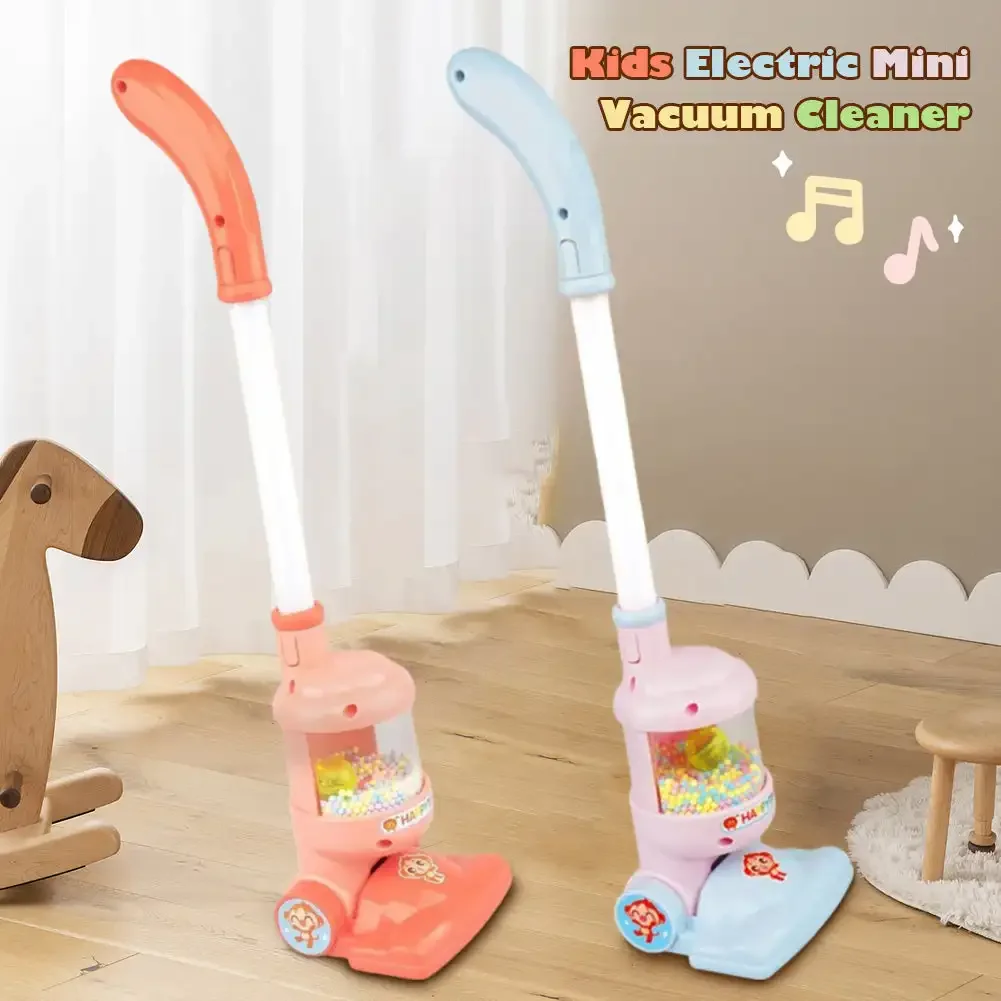 Kids Electric Mini Vacuum Cleaner Simulation Housework Dust Catcher Toys for Kids Girls Birthday Gifts Educational Pretend Play