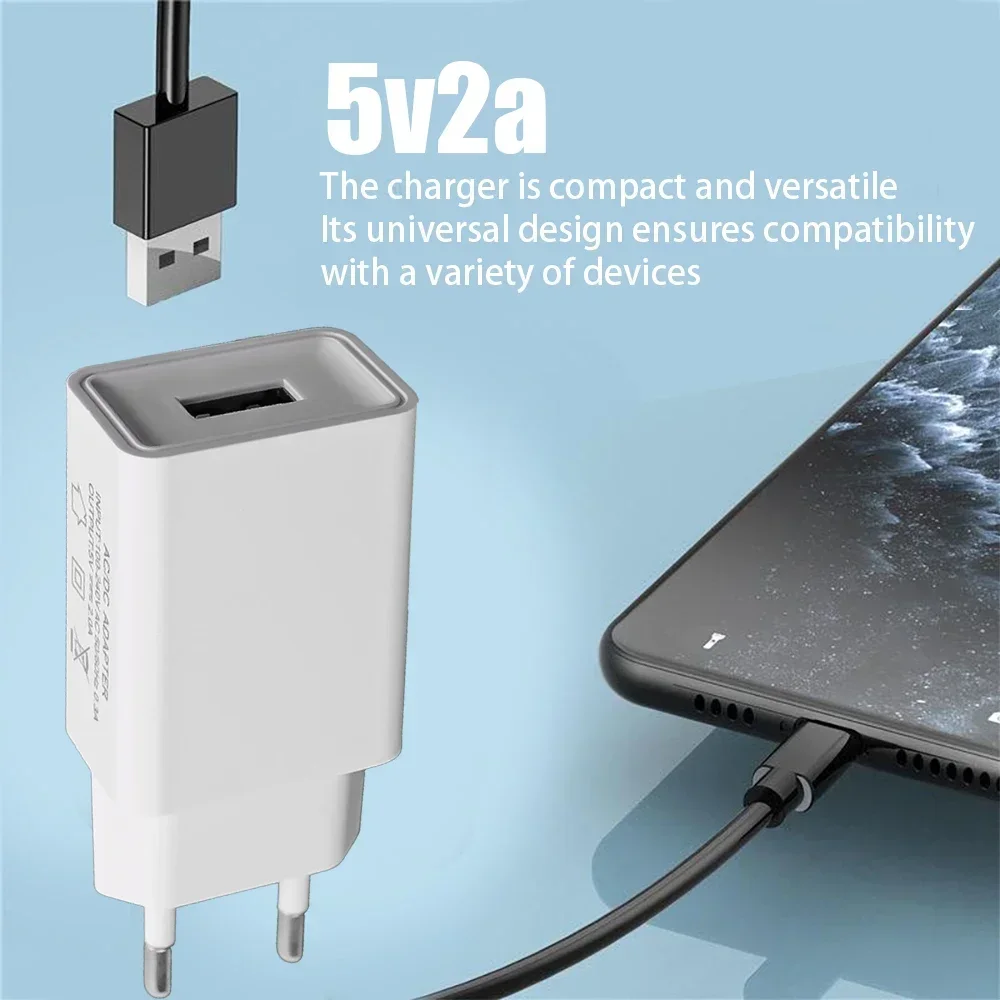 UK/EU/US 5V Wall USB Phone Chargers EU/US Plug For iPhone Samsung Xiaomi Google Universal Travel Fast Charging Power Adapter New