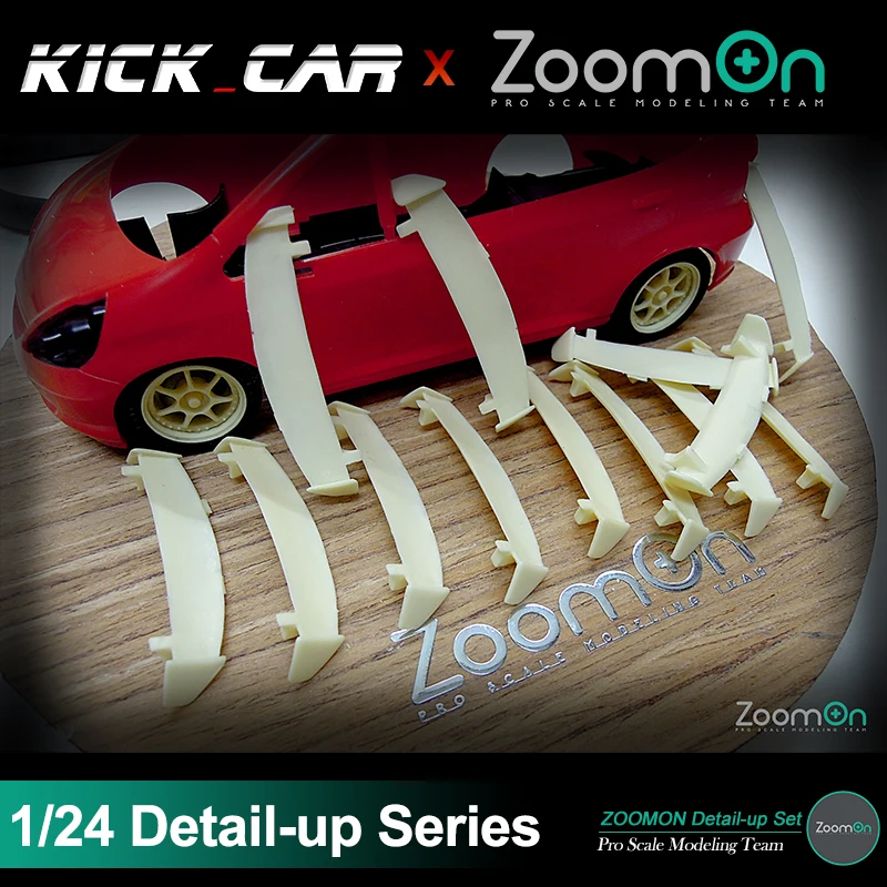 ZoomOn Z008 1/24 Model Vehicle Mugen spoiler Detail-up set Model Car Vehicle Suite Hand Made Arts