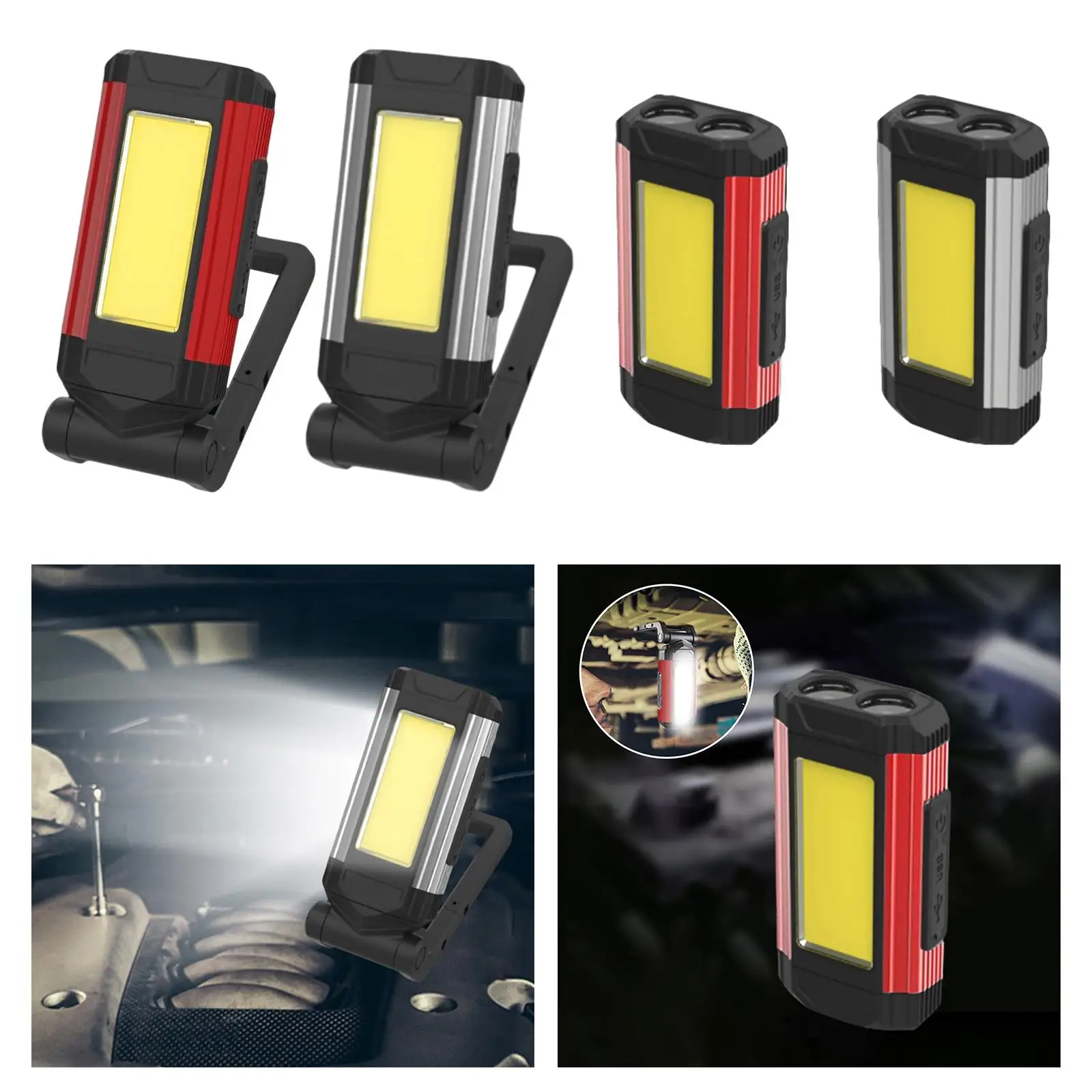 LED Work Light with Magnetic Base Fit for Emergency Garage Car Repair