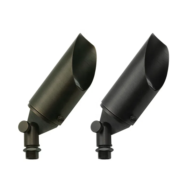 Hot Sale Die Casting Brass Waterproof Low Voltage Landscape Lighting Outdoor Light Emitting Diode Spotlight with Pile