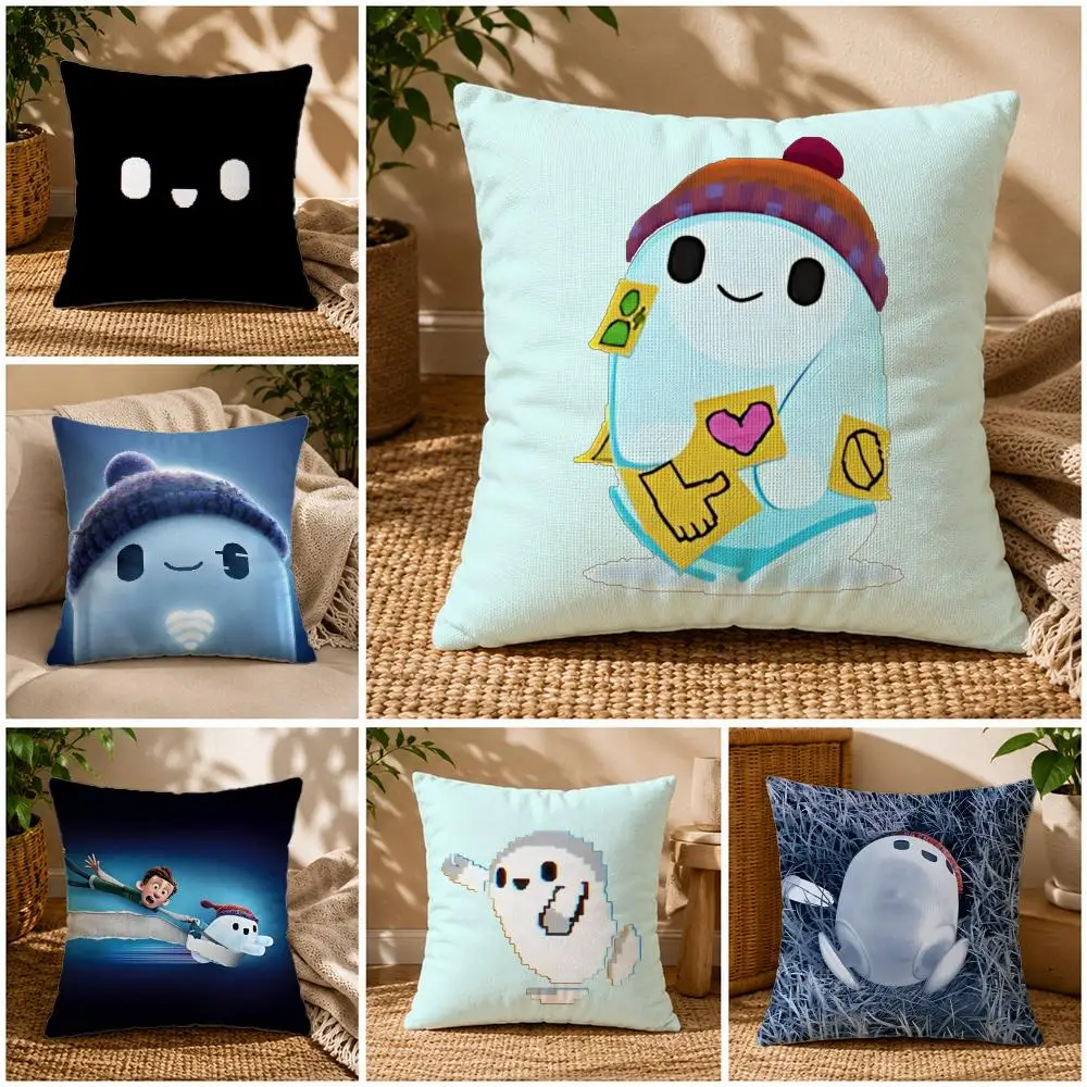 Film-Ron's Gone WrongS Cushion Cover Soft Short Plush Zippered Cushion Covers 40/45/50cm Square Decor for Sofa Home