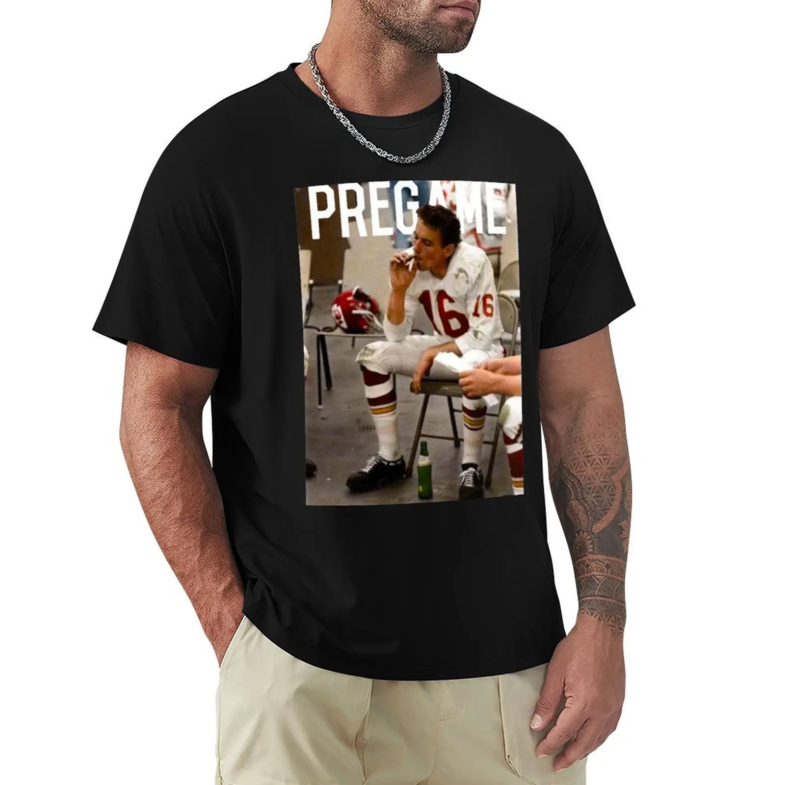 

LEN DAWSON SMOKING T-Shirt summer top for a boy big and tall t shirts for men