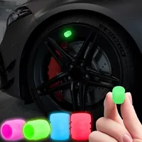 4Pcs Luminous Valve Caps Fluorescent Night Glowing For Renault Clio Laguna 2 Megane 2 3 Duster Logan Captur Car Accessories