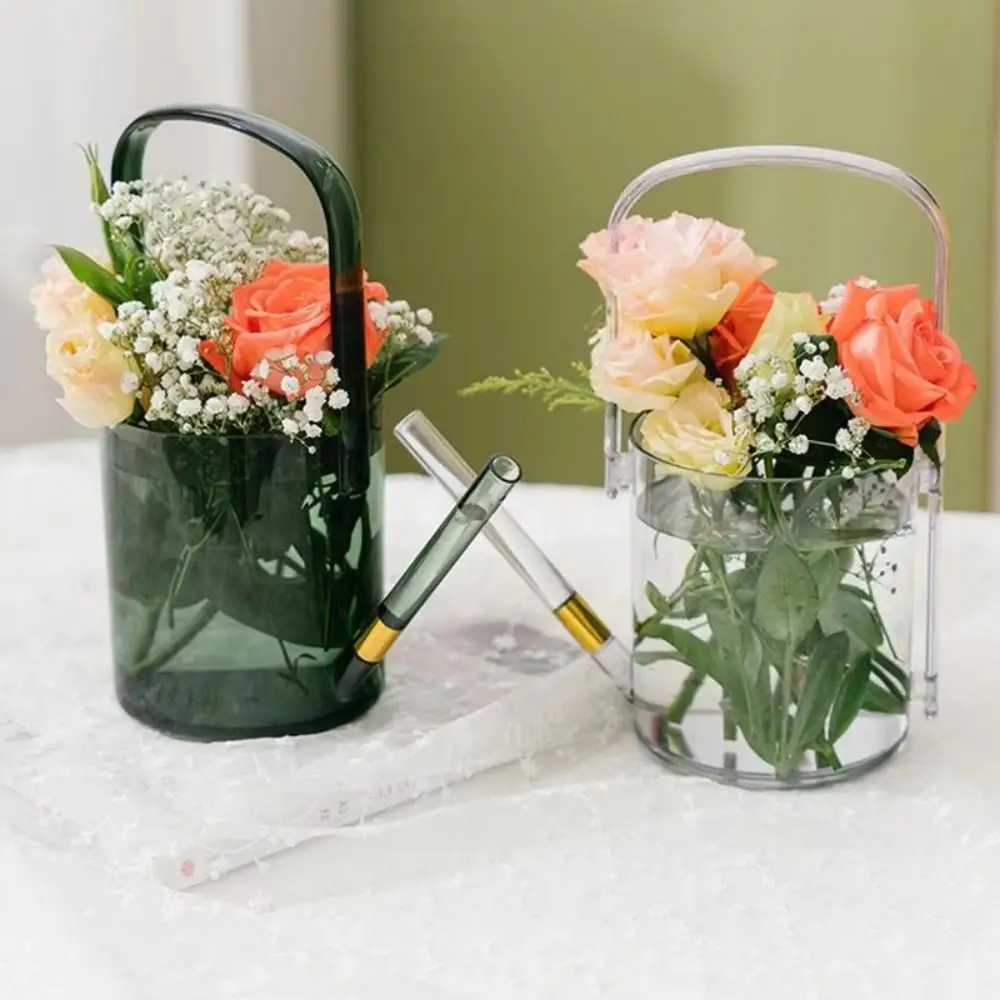 1000ML Watering Pot With Handle 2-IN-1 Flower Vase Large Caliber Watering Tools Flower Watering Kettle