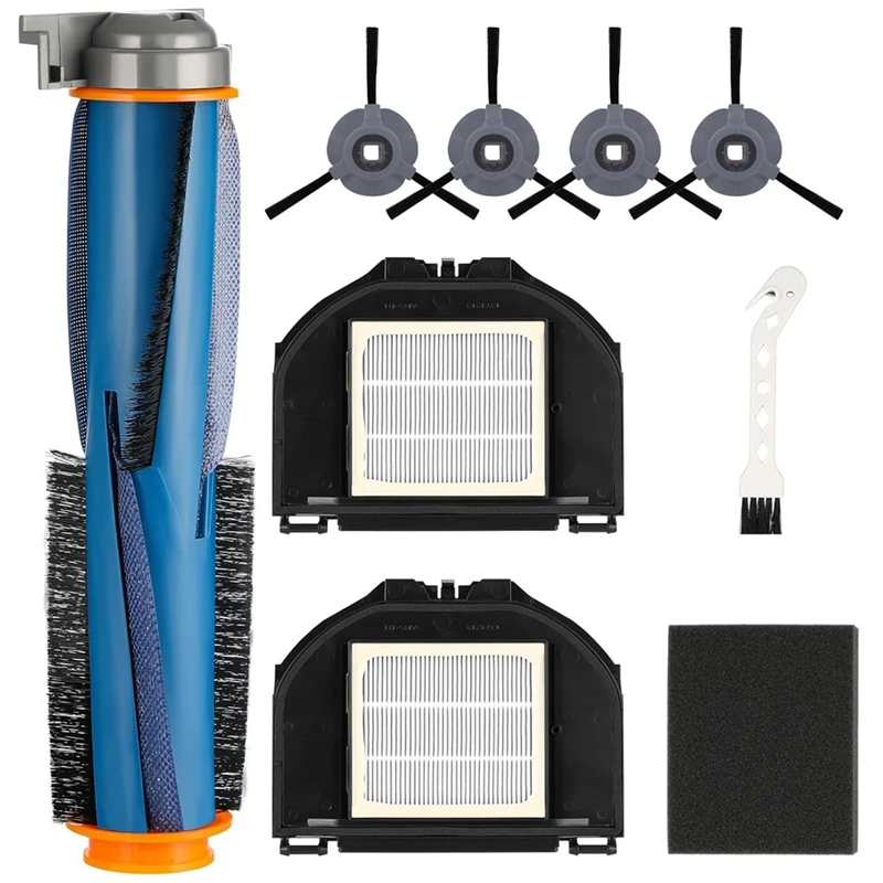 9PCS Vacuum Replacement Parts For Shark RV2310AE Matrix Robot Vacuum Cleaner Main Side Brush HEPA Filters Sponge Filter