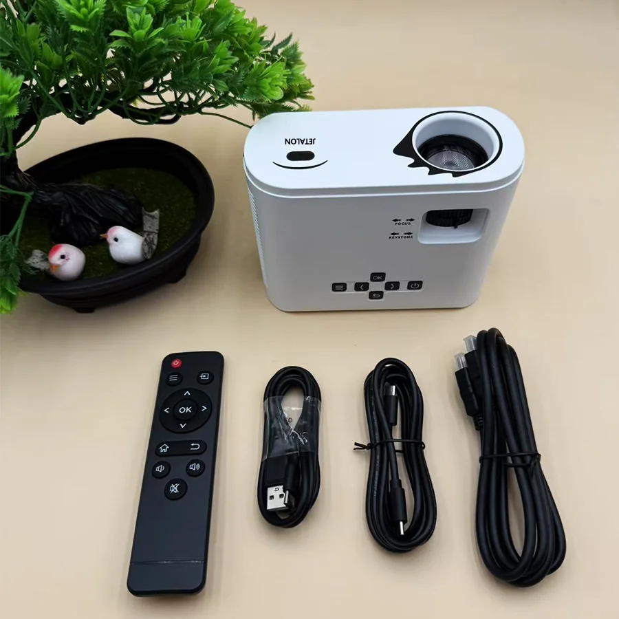 ​2025 Ultra-clear Mini Projector with Bluetooth Native 1080P Compatible with Android, iPhone,  PC, Fire Stick, Xbox, and PS5