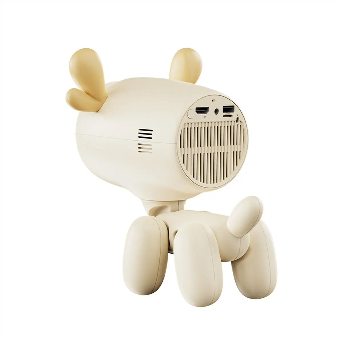 JY-H2 Fawn Projector Mini Portable LED Video Android 13.0 WIFI 6 Mirror for 720P 4K Video Home Cinema Projector UK Plug