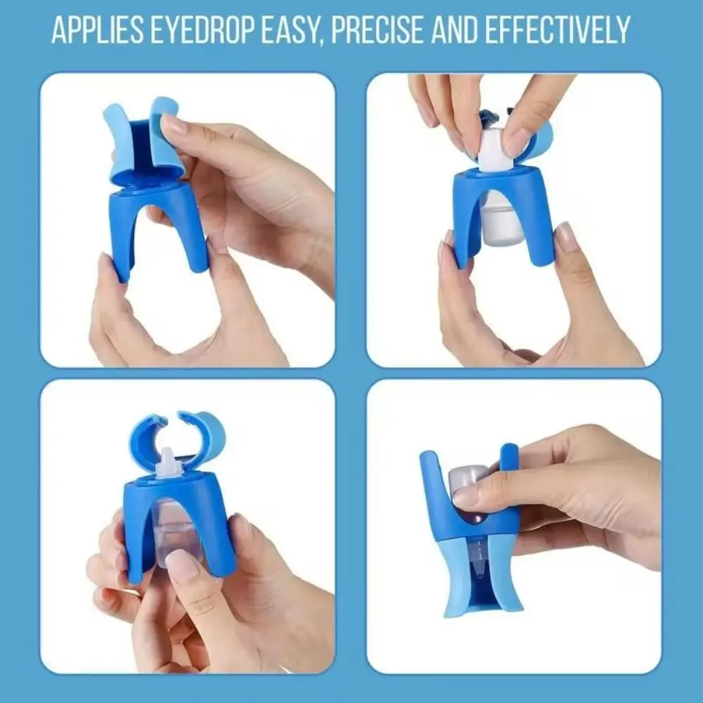 Eyedrops Holder Eye Drops Bottle Helper Eye Ointments Drops Holder Device Eyedrop Guide Aid Help Applicator Eye Care Tool