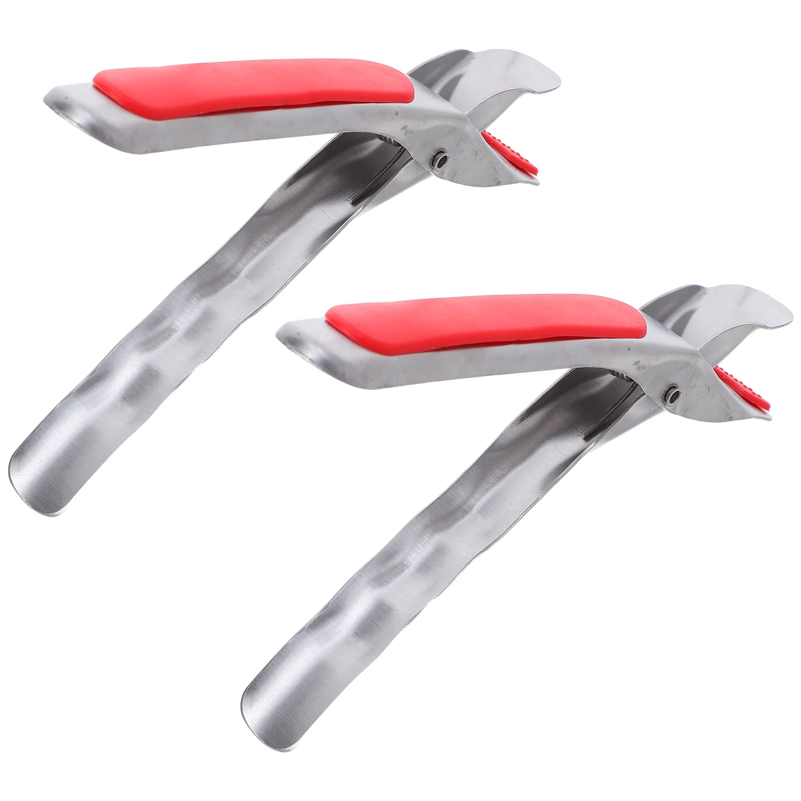

2Pcs Anti-Scald Bowl Clip Stainless Steel Kitchen Heat-Resistant Gripper Tongs Multi-Purpose Pot Pan Holder Dish Lifter