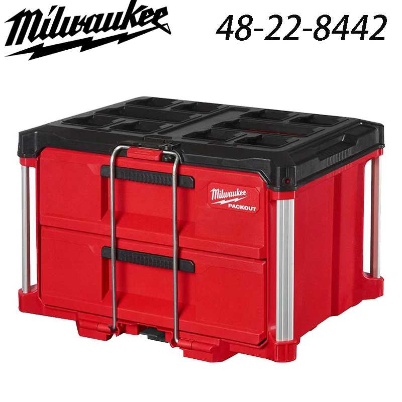 Imagem -02 - Caixa de Ferramentas Empilhável Pannkut Gaveta de Ferramentas de Armazenamento Capacidade Super Grande Milwaukee 48228442 48-229443 48-22-8444 48-22-8447