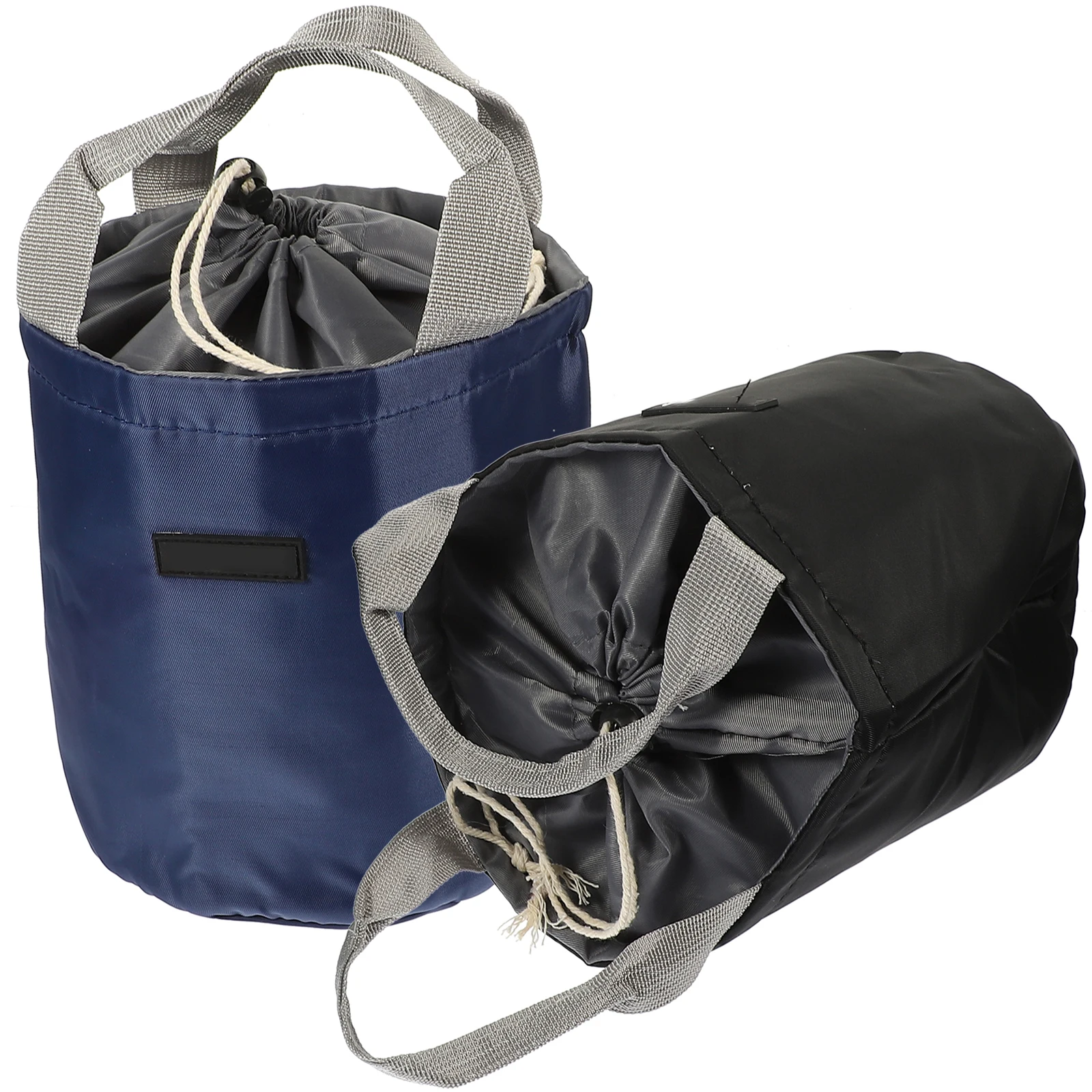 

2Pcs Insulated Lunch Box Bags Oxford Cloth Containers Bento Pouches H held Reusable Portable Cooler Thermal Picnic Food Storage