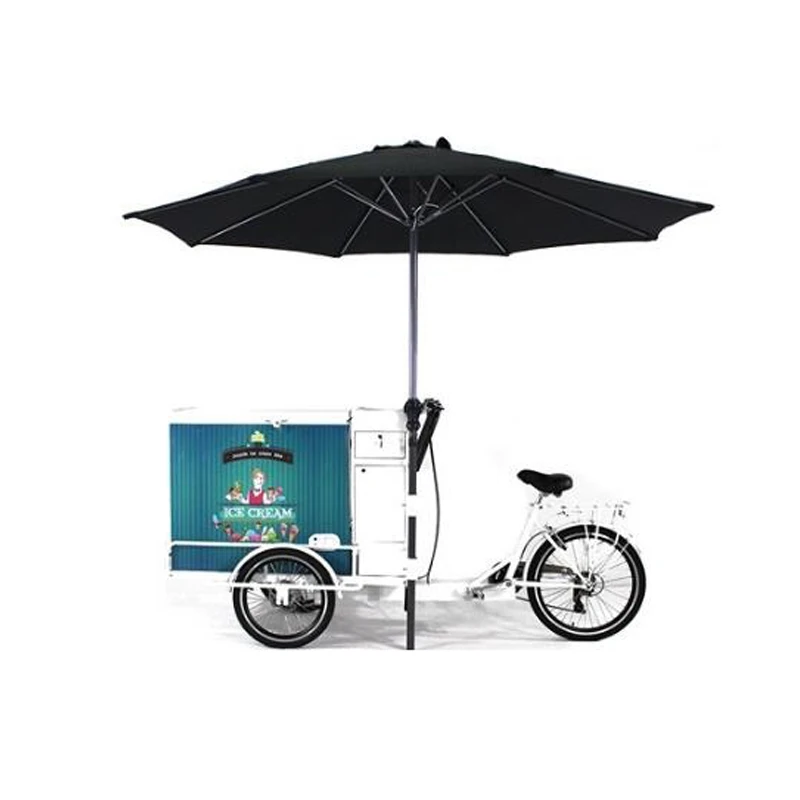 Hot Sale Customized Mobile Ice Cream Tricycle Freezer With Free Shipping By Sea