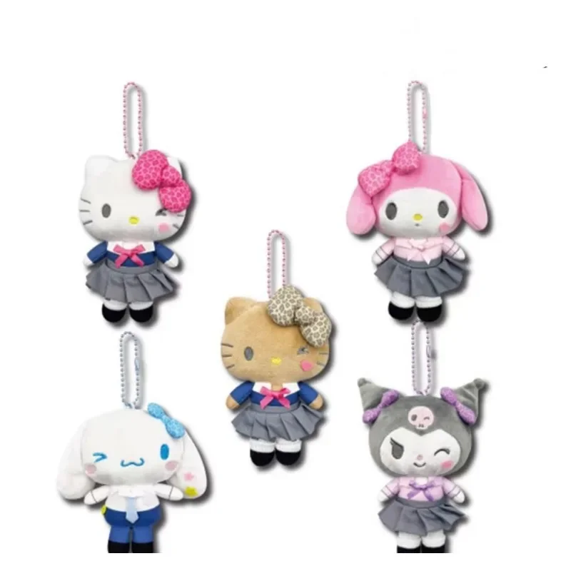 موضة جديدة سانريو أنيمي الأجهزة الطرفية اليابانية زي مدرسي مرحبا كيتي كورومي Jk سلسلة ظهره دمية لطيف المفاتيح فتاة الهدايا #1