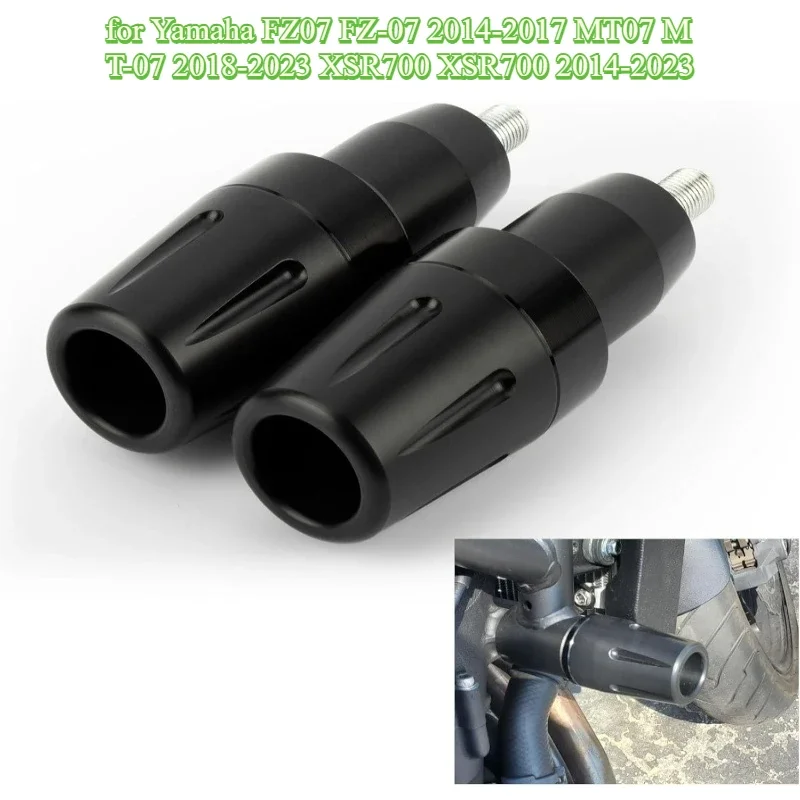 

Ползунки рамы, защитные ограждения от падения, комплект без порезов для FZ07 FZ-07 2014-2017 MT07 MT-07 2018-2023 XSR700 XSR700 2014-2023