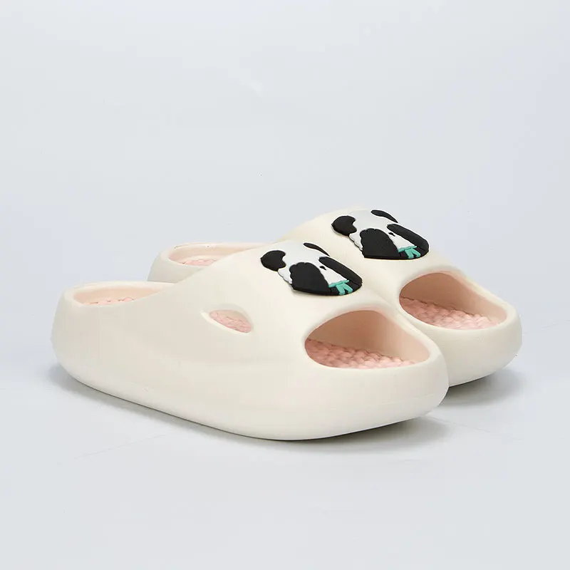 Thick Bottom Cloud Slippers Women Lovely Cartoon Panda Platform Slides Woman Comfortable Soft Sole Non-Slip Beach Shoes Sandals