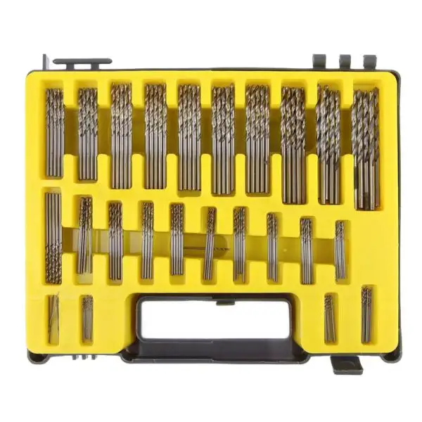

Straight shank Fried Dough Twists drill set HSS Twist 0.4-3.2mm 150pcs Mini Micro Power Set Small Precision
