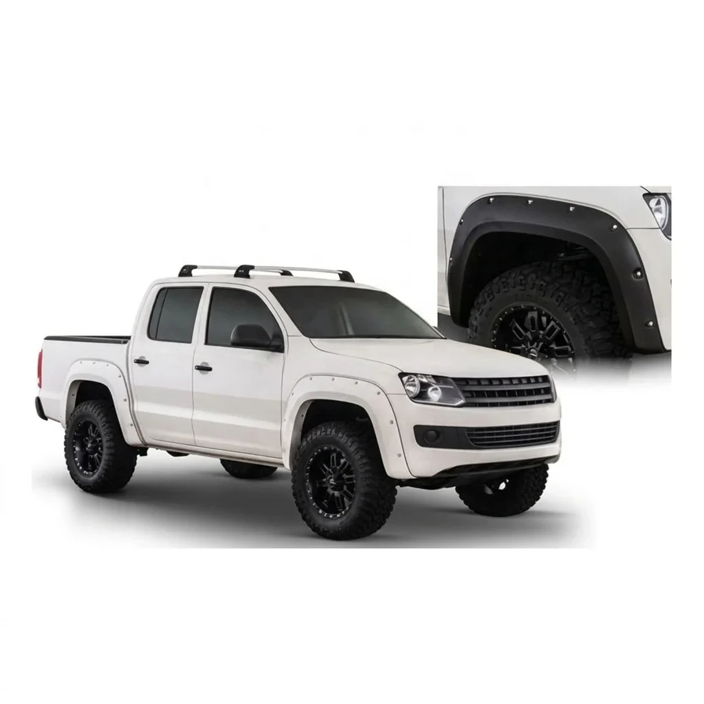 For GZDL4WD New 4WD Self-Tapping Screws & Rubber Mud Flaps ABS Fender Flare for Amarok