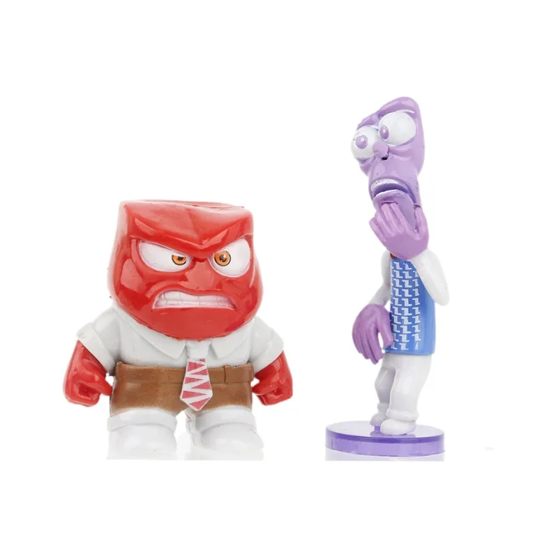 Figuras de acción de Anime para decoración de tartas, modelos de dibujos animados, adornos de mesa, 8 piezas, Inside Out 2, regalos decorativos