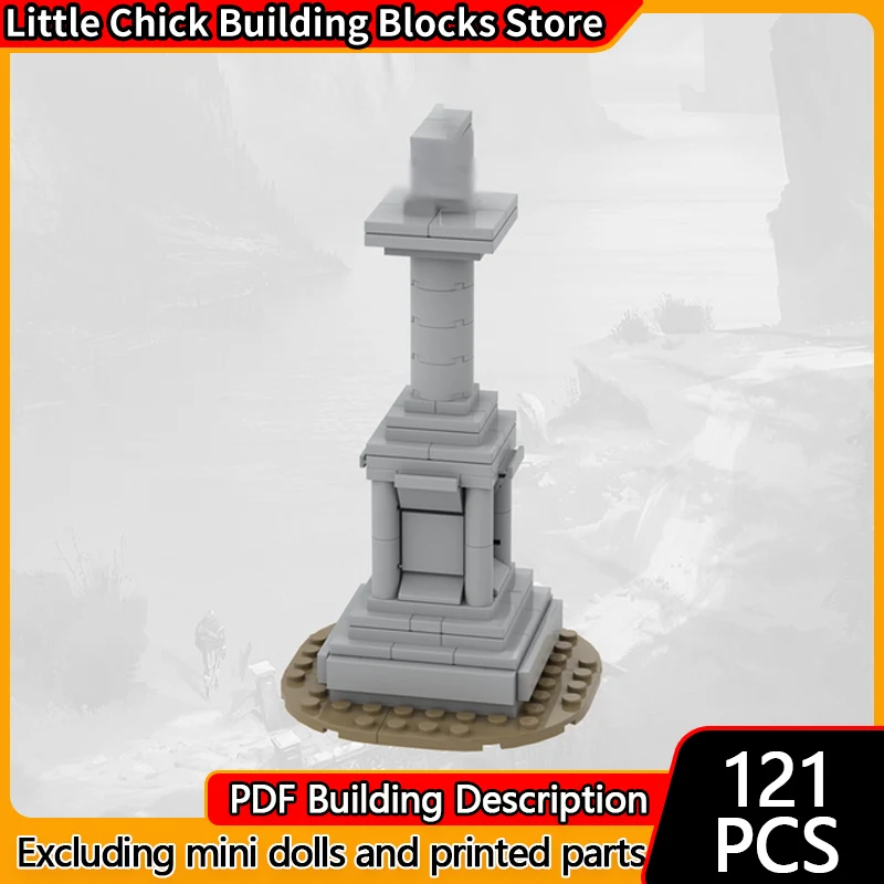 

Модель с видом на улицу, MOC, строительные кирпичи, деревенский центр, статуя рыцаря, модульная технология, детские праздничные подарки, сборные игрушки, костюм