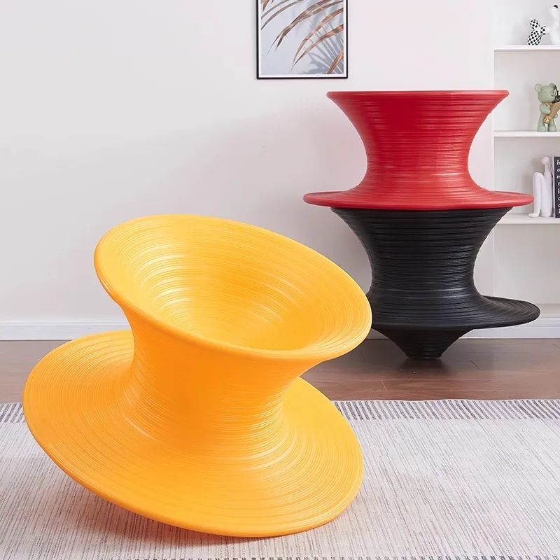 Nordic ins Internet celebrity creative gyro chair shopping mall leisure seat amusement park 360 degree rotating tumbler stool - view 3