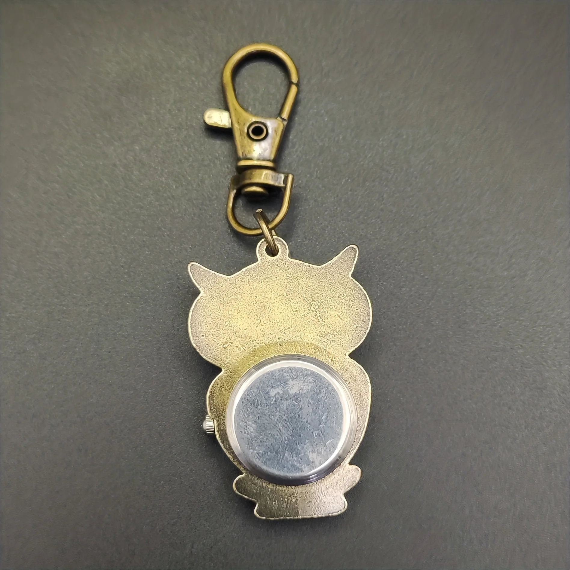Vintage Noble Owl Diamond Keychain Watch