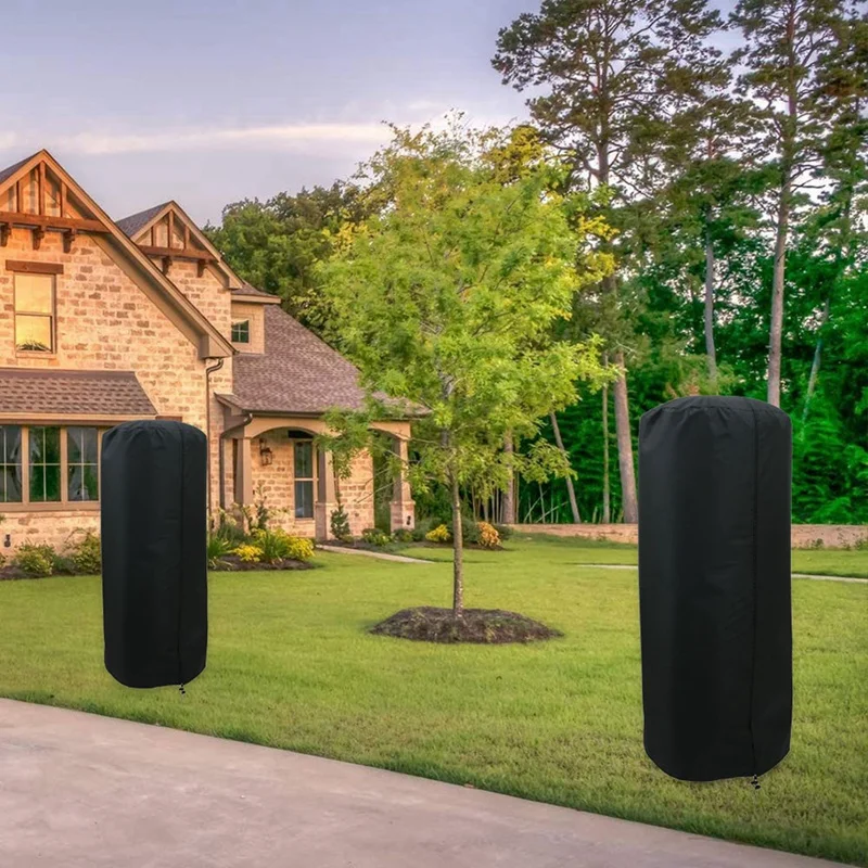 Cubiertas de calentador impermeables con cremallera, resistente a roturas, antinieve, resistente al viento, a prueba de polvo, para Patio