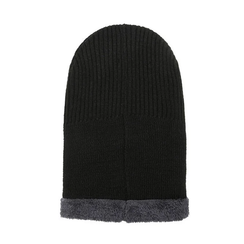 Mit Fleece gefütterte Strickmütze mit Ohrenklappen, Street-Style-Mütze für Radfahren im Freien, warme Mütze – Detail 6