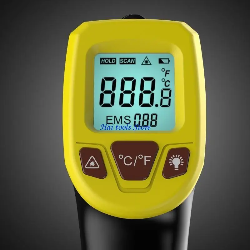 X37E IR High Temperature -50~600℃/-58~1112℉ GM320 Industrial Thermometer Non-Contact Pyrometer LCD Laser-Pointer