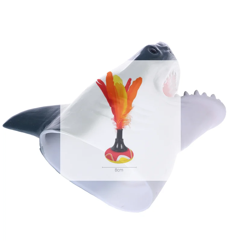 1Pc Hot Shark Arm Glove Hand Puppet Toy Soft Rubber Shark Glove Interactive Toy